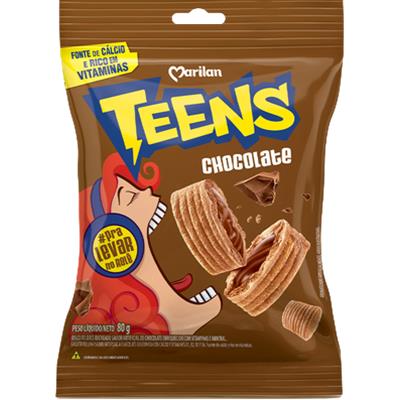 BISCOITO SABOR CHOCOLATE TEENS MARILAN 30G