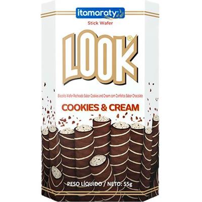 BISCOITO WAFER LOOK COOKIES & CREAM ITAMARATY 55G
