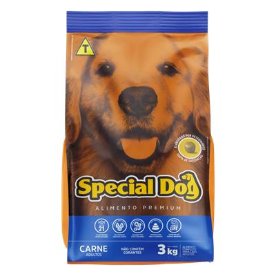 RAÇÃO DE CÃES ADULTOS CARNE SPECIAL DOG 3KG