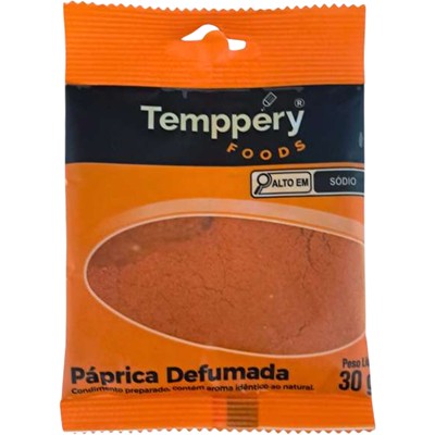 TEMPERO PÁPRICA DEFUMADA TEMPPERY FOODS 30G