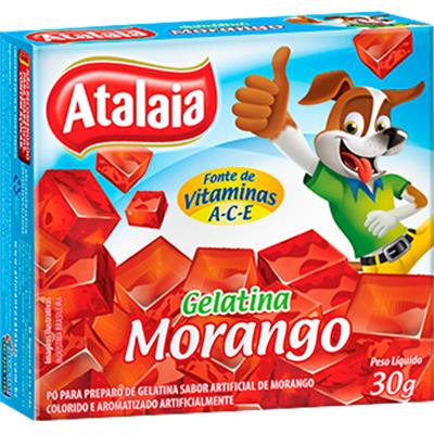 GELATINA SABOR MORANGO ATALAIA 30G