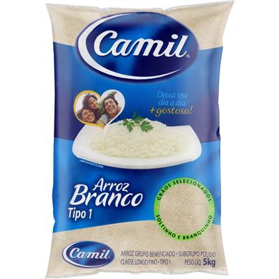 ARROZ BRANCO TIPO 1 CAMIL 5KG