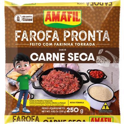 FAROFA MANDIOCA CARNE SECA AMAFIL 250G