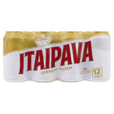 PACK CERVEJA PILSEN ITAIPAVA LATA 12UN 350ML