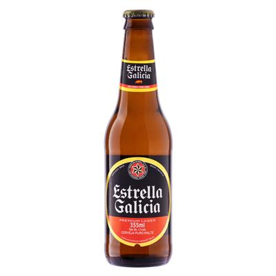 CERVEJA PREMIUM PURO MALTE ESTRELLA GALICIA 355ML