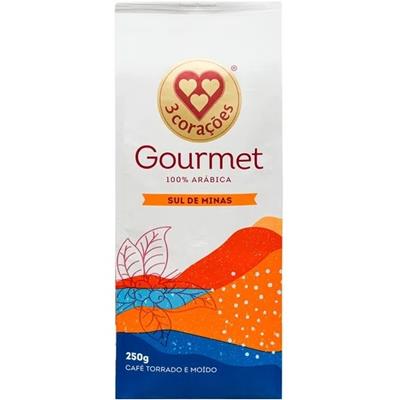 CAFÉ GOURMET SUL DE MINAS 3 CORAÇÕES 250G