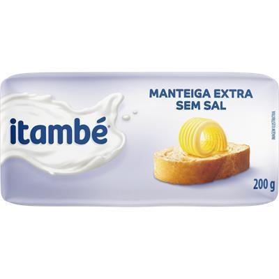 MANTEIGA EXTRA SEM SAL ITAMBÉ 200G
