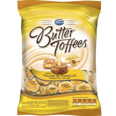 BALA BUTTER TOFFEES MOUSSE MARACUJA ARCOR 100G