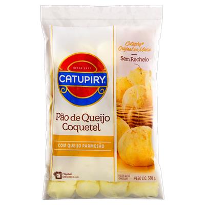 PÃO QUEIJO COQUETEL QUEIJO PARMESÃO CATUPIRY 380G