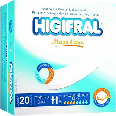 ABSORVENTE MAXI CARE HIGIFRAL 20UN