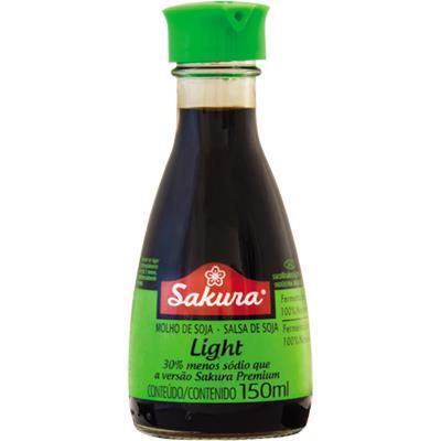 MOLHO DE SOJA SHOYU LIGHT SAKURA 150ML