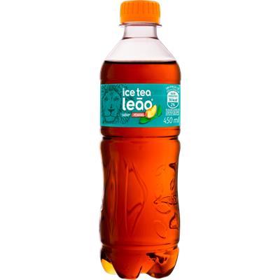 CHÁ SABOR DE PÊSSEGO ICE TEA LEÃO 450ML