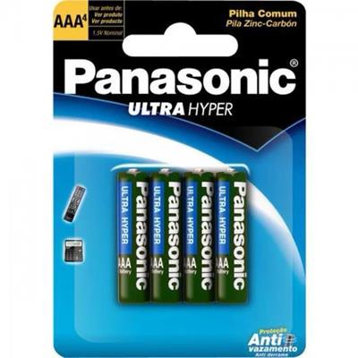PILHA PALITO AAA AZUL PANASONIC 4UN