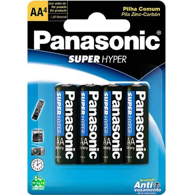 PILHA PEQUENA AA AZUL PANASONIC 4UN