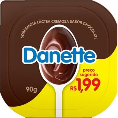 SOBREMESA LÁCTEA CHOCOLATE DANETTE 90G
