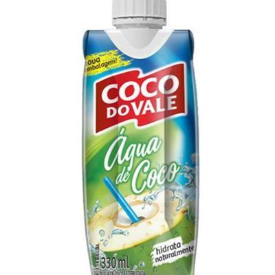 ÁGUA DE COCO ESTERILIZADA COCO DO VALE 330ML