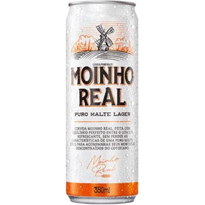 CERVEJA PURO MALTE LAGER MOINHO REAL 350ML