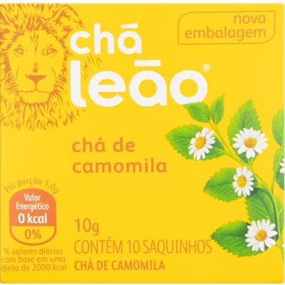 CHÁ DE CAMOMILA LEÃO 10G 10 UNIDADES