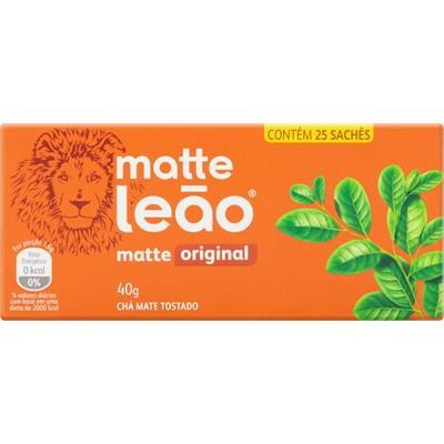 CHÁ MATE TOSTADO ORIGINAL MATTE LEÃO 40G 25UN