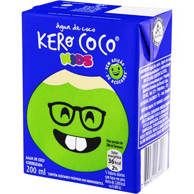 ÁGUA DE COCO ESTERILIZADA KIDS KERO COCO 200ML