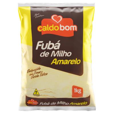 FUBÁ DE MILHO AMARELO CALDO BOM 1KG