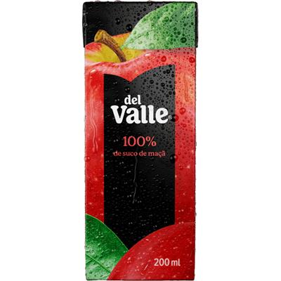 SUCO DE MAÇÃ SEM AÇÚCAR DEL VALLE 200ML