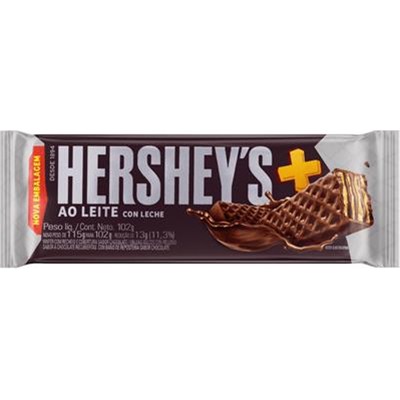 WAFER COBERTURA CHOCOLATE AO LEITE HERSHEY'S 102G