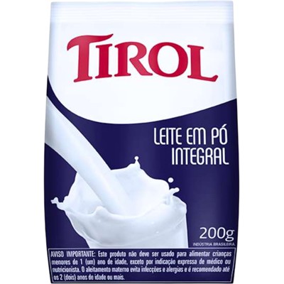 LEITE EM PÓ INTEGRAL TIROL 200G