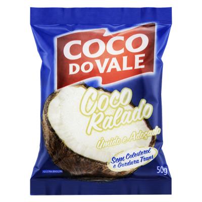COCO RALADO ÚMIDO ADOÇADO COCO DO VALE 50G