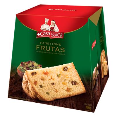 PANETONE FRUTAS CRISTALIZADAS CASA SUÍÇA 400G