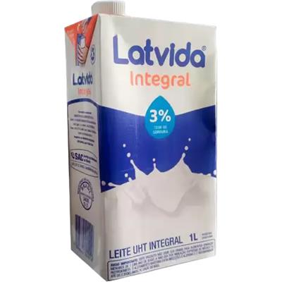 LEITE LONGA VIDA UHT INTEGRAL LATVIDA 1L