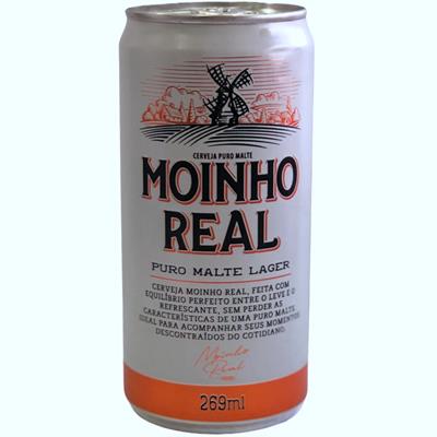CERVEJA PURO MALTE LAGER MOINHO REAL 269ML