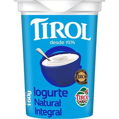 IOGURTE INTEGRAL NATURAL TIROL 160G