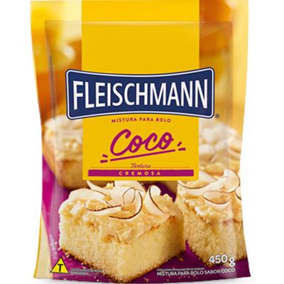 MISTURA PARA BOLO SABOR COCO FLEISCHMANN 450G