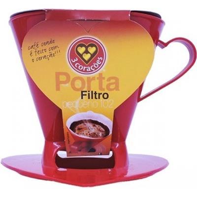 PORTA FILTRO PEQUENO 102 3 CORAÇÕES 1UN