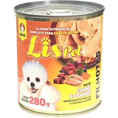 PATÊ PARA CÃES SABOR CARNE E FRANGO LISPET 280G
