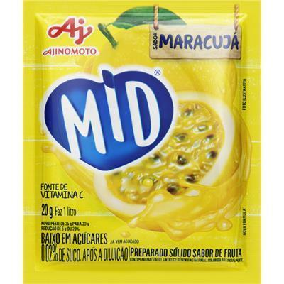 SUCO EM PÓ SABOR MARACUJÁ MID 20G