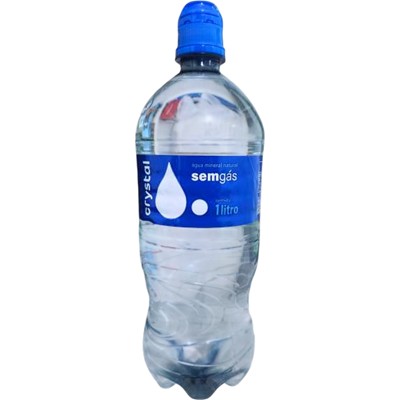 ÁGUA MINERAL NATURAL SEM GÁS CRYSTAL 1L