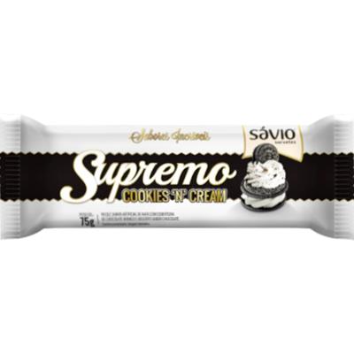 SORVETE SUPREMO SABOR COOKIES 'N' CREAM SÁVIO 75G