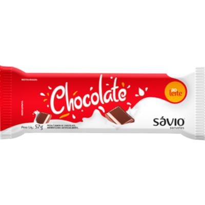 SORVETE AO LEITE SABOR CHOCOLATE SÁVIO 57G