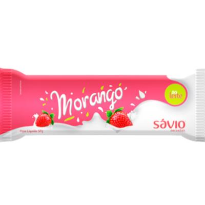 SORVETE AO LEITE SABOR MORANGO SÁVIO 57G
