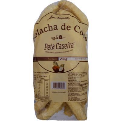 BOLACHA DE COCO PETA CASEIRA 230G