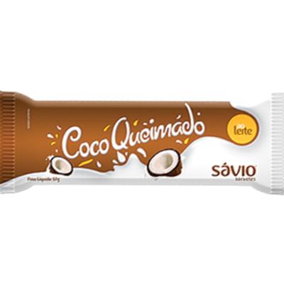 SORVETE AO LEITE SABOR COCO QUEIMADO SÁVIO 57G