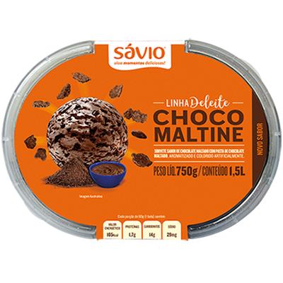 SORVETE CHOCOMALTINE SÁVIO 1,5L