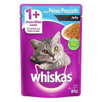 ALIMENTO PARA GATOS ADULTOS DE PEIXE WHISKAS 85G