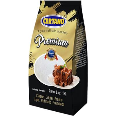 AÇÚCAR REFINADO GRANULADO PREMIUM CERTANO 1KG