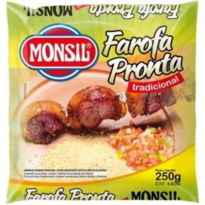 FAROFA DE MANDIOCA TRADICIONAL MONSIL 250G