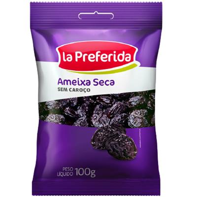AMEIXA SECA SEM CAROÇO LA PREFERIDA 100G