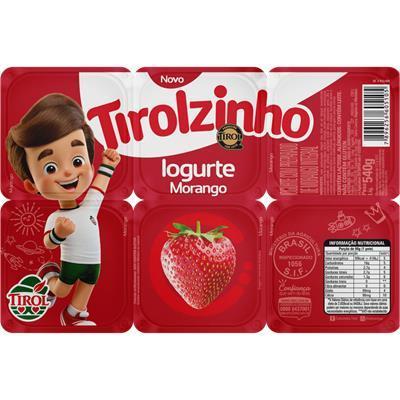 IOGURTE INTEGRAL SABOR MORANGO TIROLZINHO 6UN
