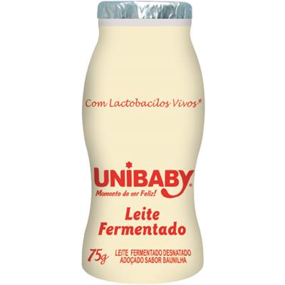 LEITE FERMENTADO SABOR BAUNILHA UNIBABY 75G